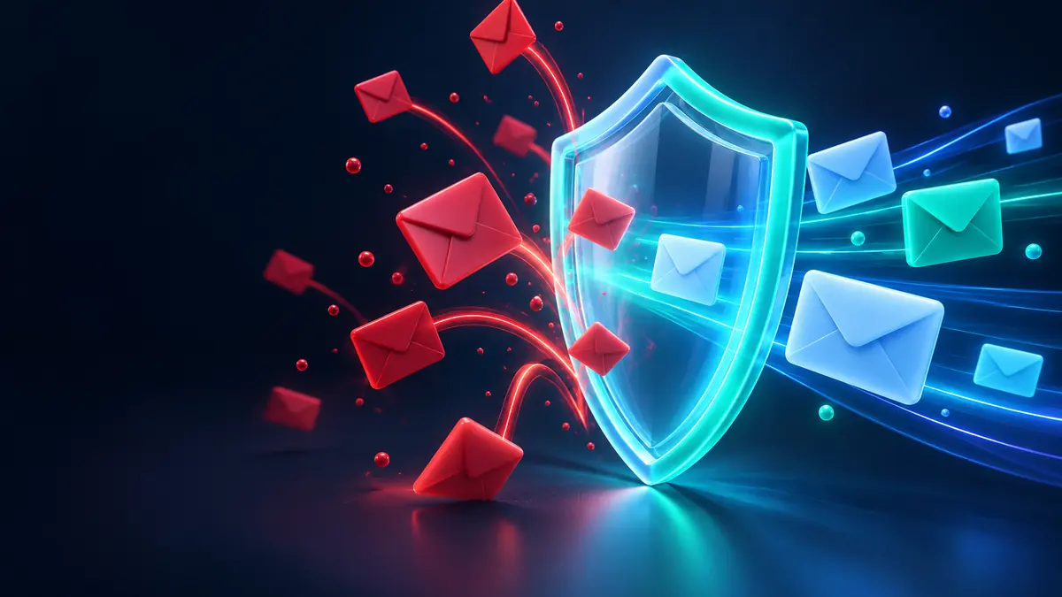 Como parar de receber spam: escudo bloqueando e-mails de spam e deixando passar os e-mails limpos