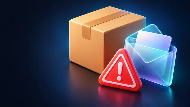 Golpe da OLX Pay por e-mail: caixa de encomenda do vendedor e e-mail falso de pagamento com alerta