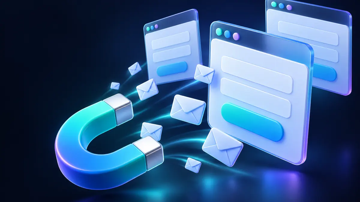 Por que sites pedem e-mail: formulários de cadastro atraindo envelopes como um ímã